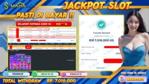 MAHASLOT JACKPOT SLOT GAMES SWEET BONANZA 1000 Rp. 7.018.000,- LUNAS